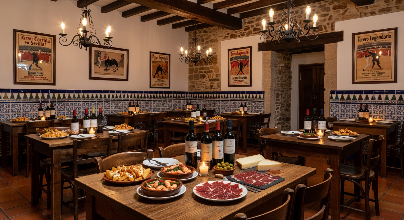 Interior de restaurante español